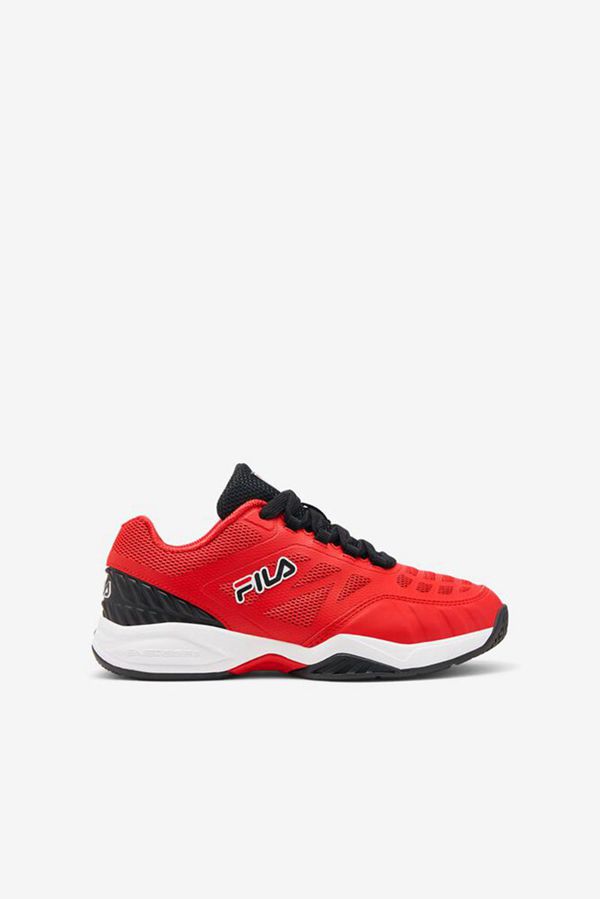 Fila Axilus Jr Boy's Tennis Shoes - Red,NZ 527-79028